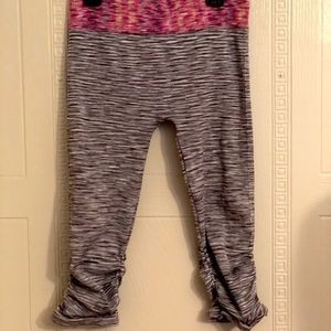 Fornia gathered crop pants, athletic Y2K yoga pant